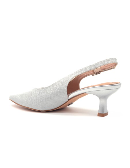 Kharisma slingback in tessuto lurex